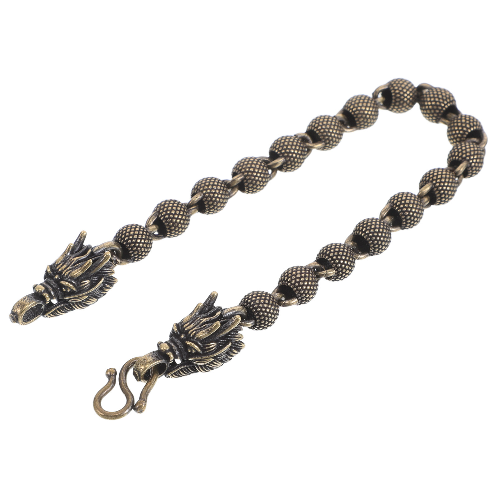 Men'S Formal Wear Jewelry - Vintage Copper Dragon Beaded Bracelet Matte