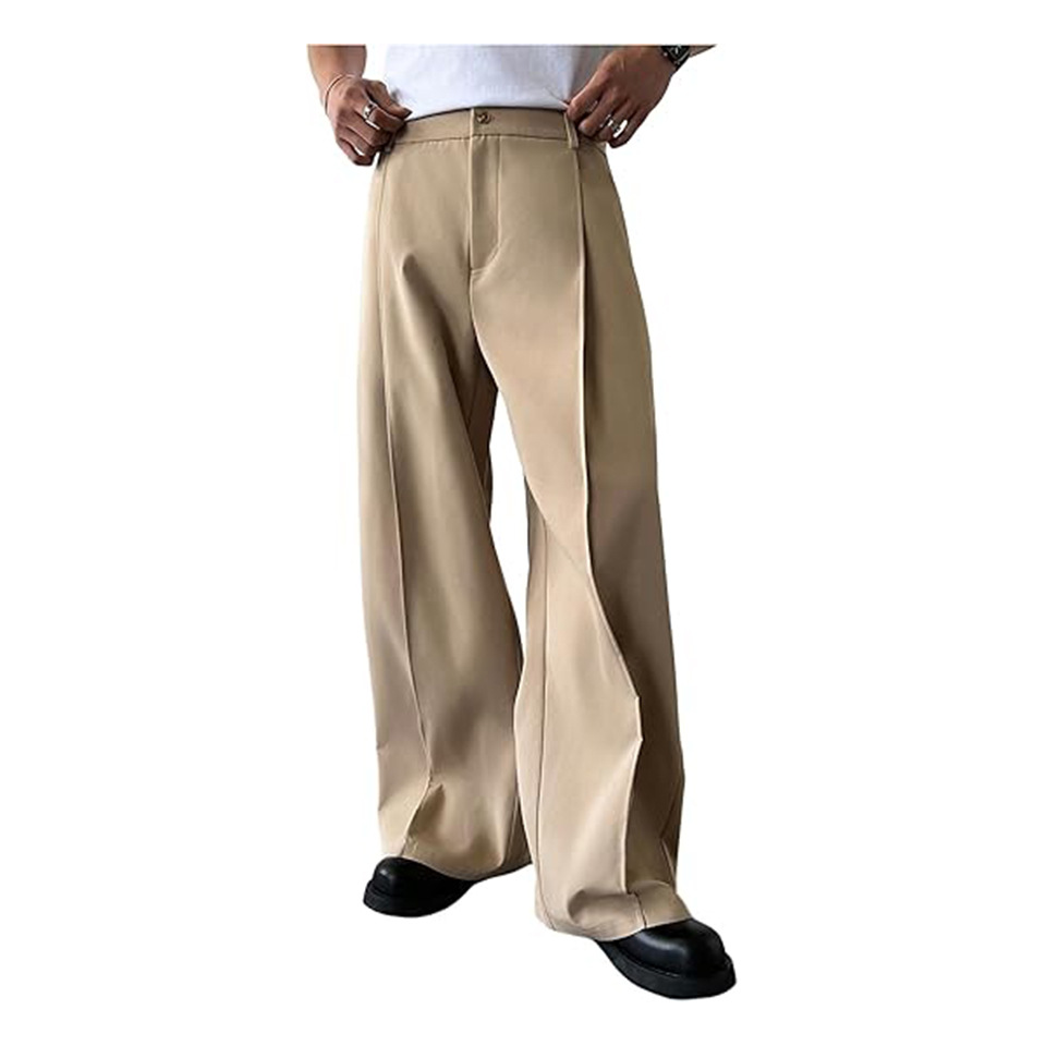 Young Men Formal Wear - Men's Solid Color Straight Leg Suit
