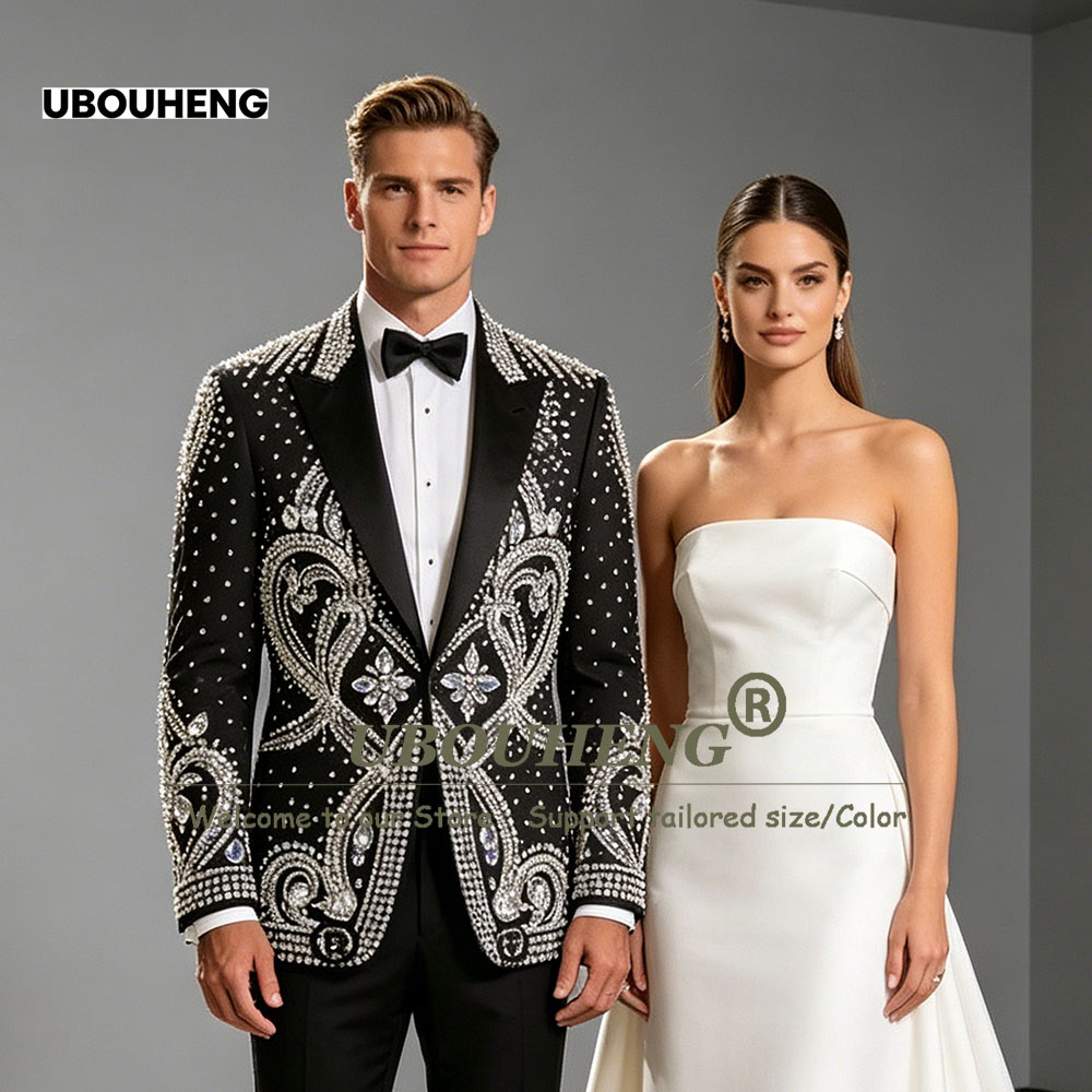 Men'S Formal Wear Attire - Exquisite Wedding Suit For Man Diamond