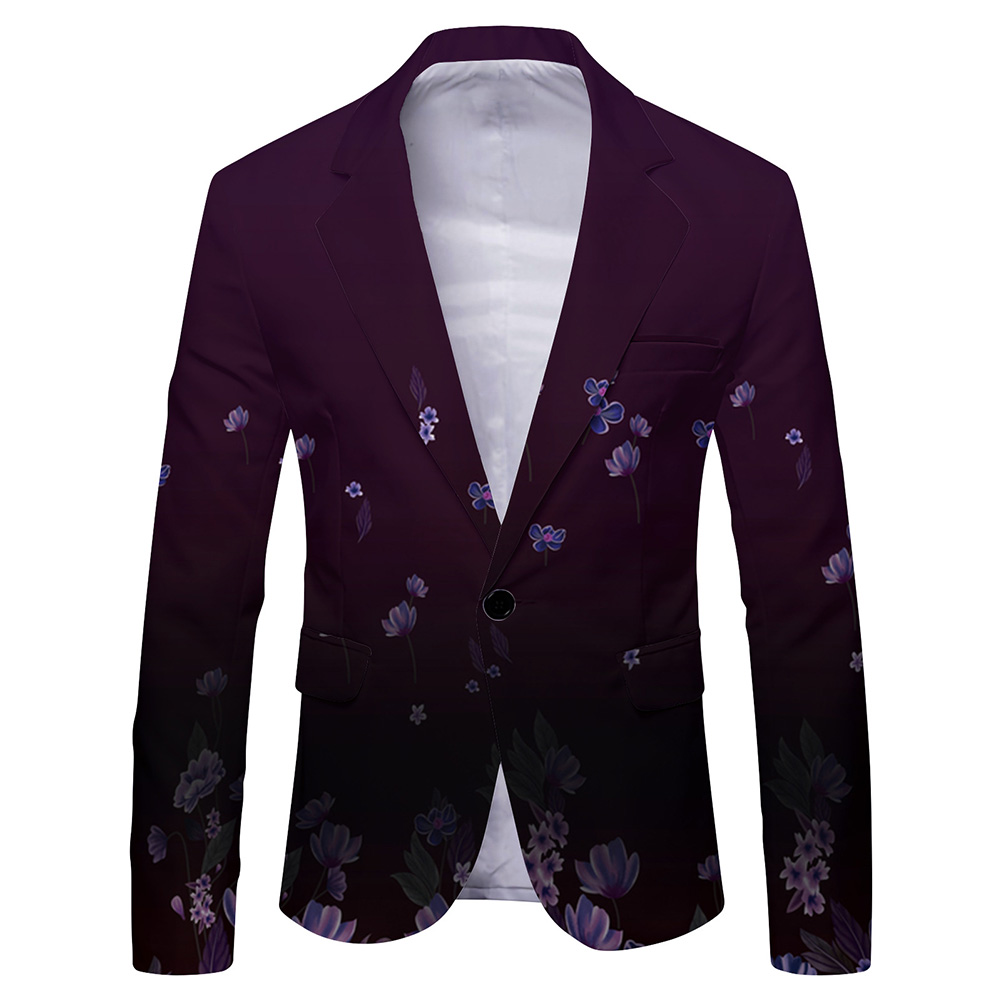 Men\'s Fashionable Printed Bla - Mens Formal Look 评论和价格