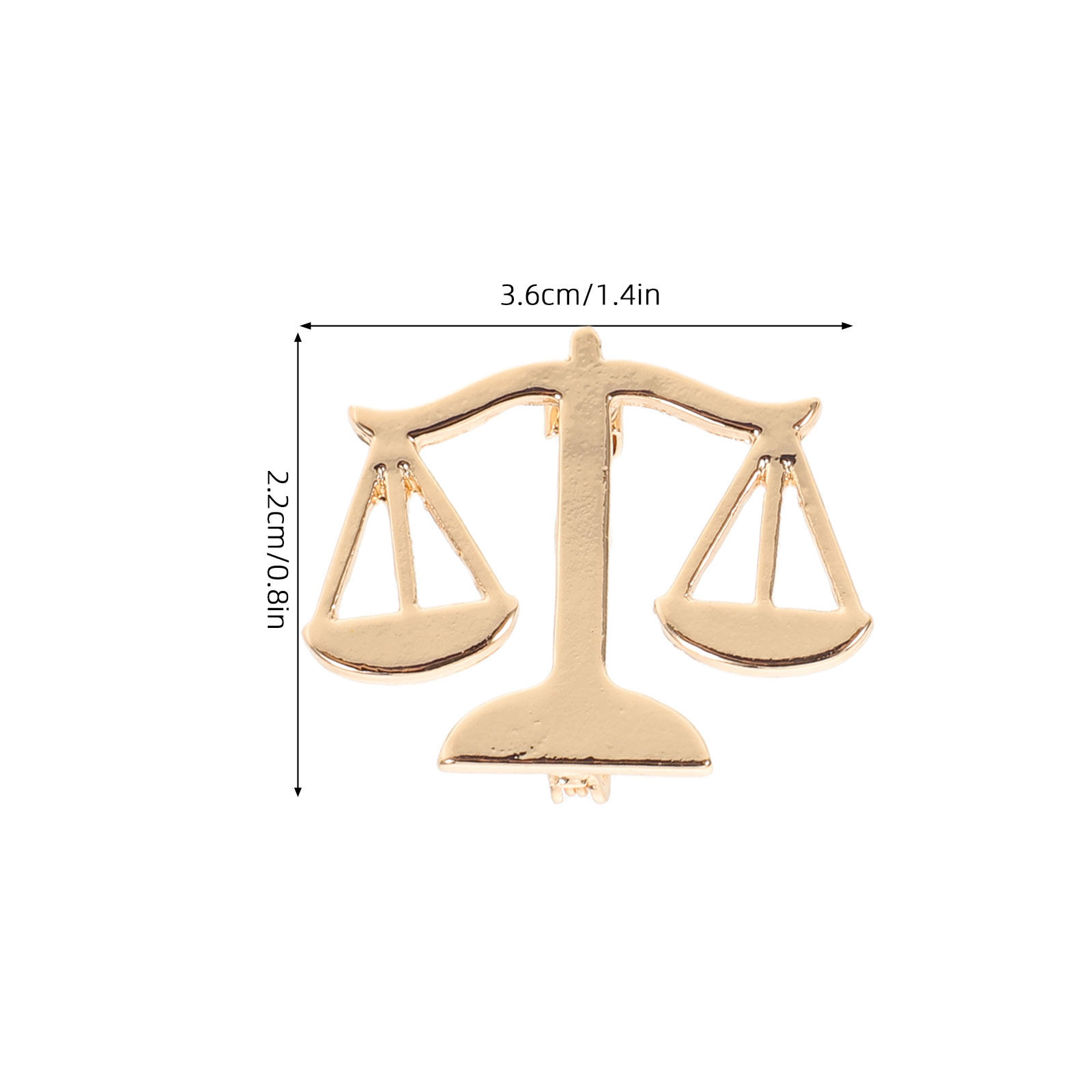 2Pcs Lawyer Brooch Pins Metal  - Men'S Formal Wear Jewelry 评论和价格