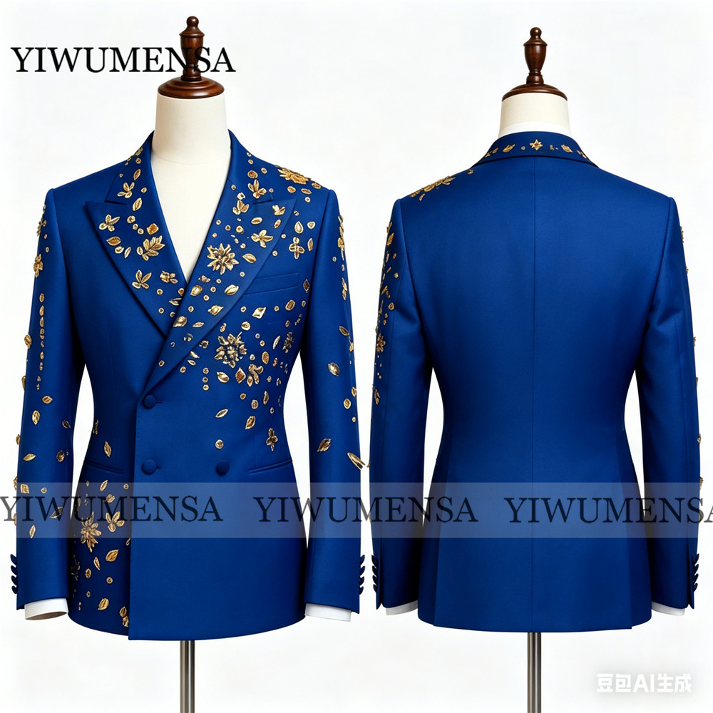 Brilliant Royal Blue Suits Men - Men'S Formal Wear Jewelry 评论和价格