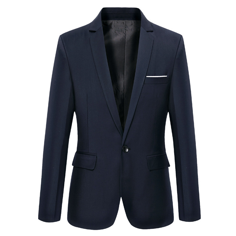 Suit Coat Men Solid Color Slim - Men'S Formal Wear For Marriage 评论和价格
