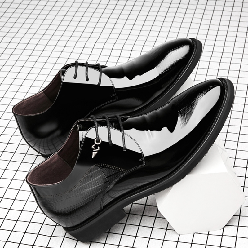 3/6/8 Cm Elevator Shoes Men Dr - Young Men Formal Wear 评论和价格
