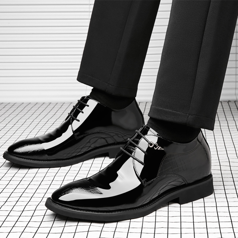 3/6/8 Cm Elevator Shoes Men Dr - Young Men Formal Wear 评论和价格
