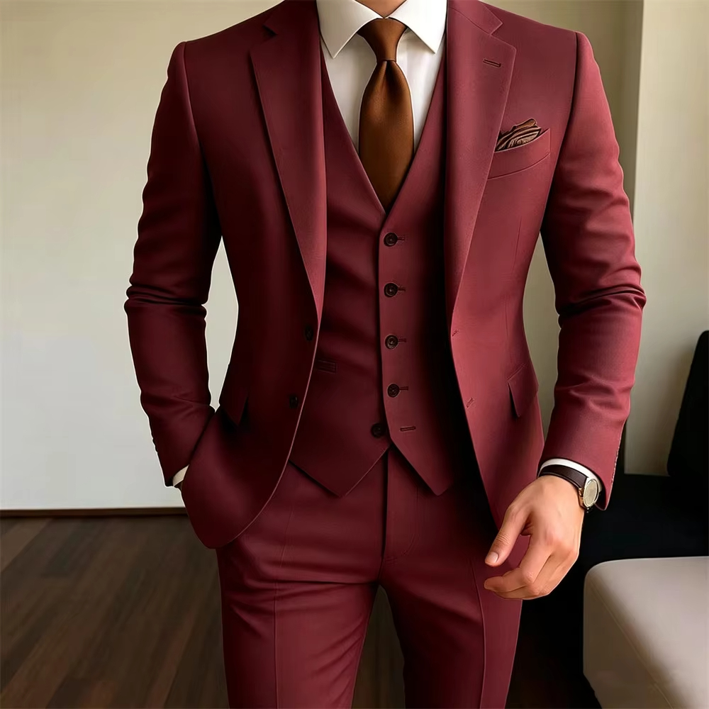 Khaki Men's Suits 3 Pieces Jac - Khaki Formal Wear Men 评论和价格