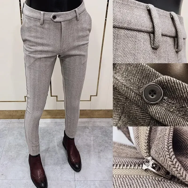 Autumn Winter Thickened Woolen - Men'S Formal Wear For Office 评论和价格