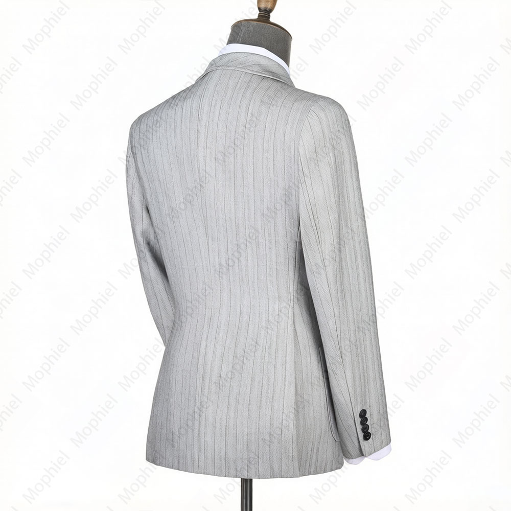 Mophiel Light Grey Men Suits S - Men'S Formal Wear For Office 评论和价格
