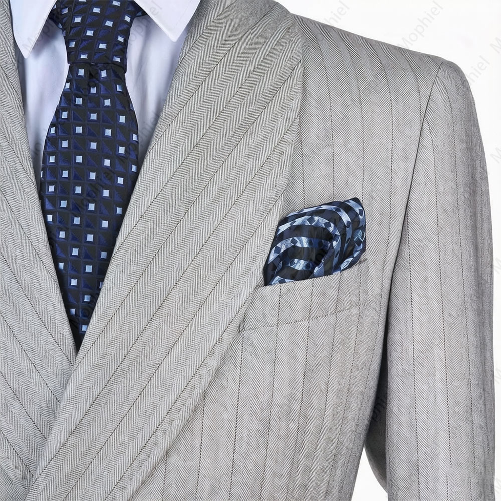 Mophiel Light Grey Men Suits S - Men'S Formal Wear For Office 评论和价格