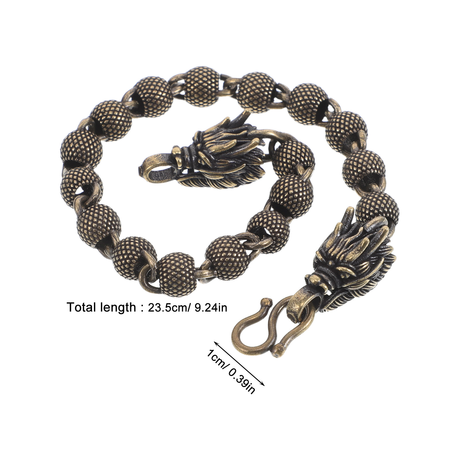 Vintage Copper Dragon Beaded B - Men'S Formal Wear Jewelry 评论和价格