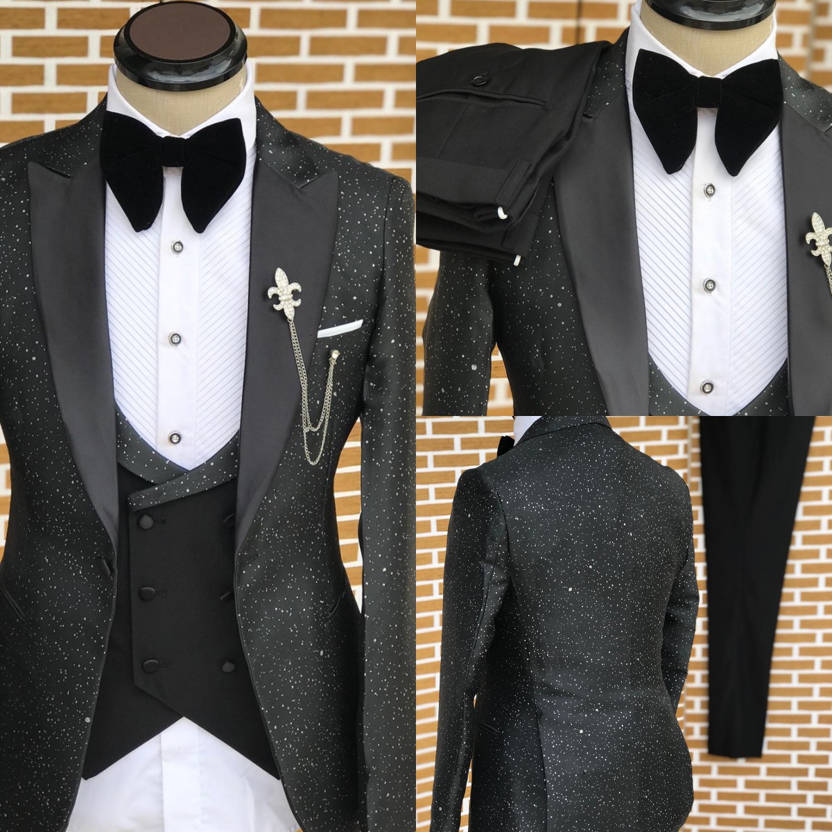 Classic Wedding Men Suits Spra - Men'S Formal Wear No Suit 评论和价格