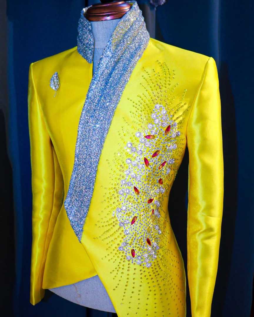 Fashion Yellow Wedding Tuxedos - Formal Wear For Men Yellow 评论和价格
