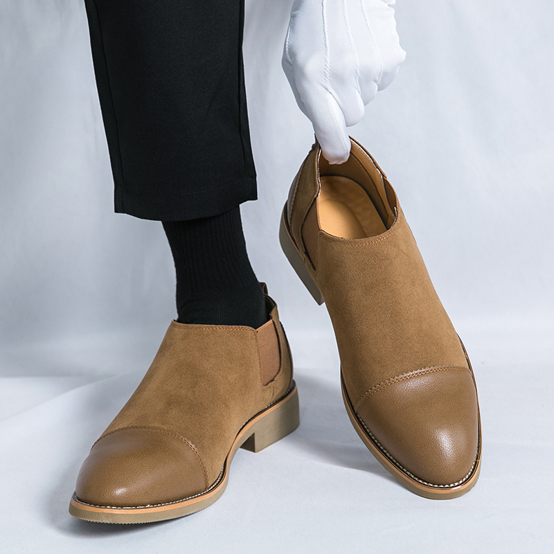 Men Retro Formal Shoes Black B - Men'S Formal Wear For Office 评论和价格