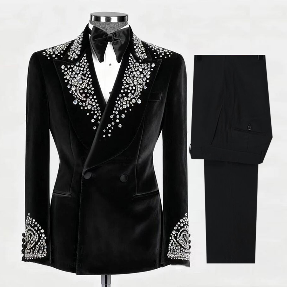 Luxury Suits Men 2 Piece Sets  - Men'S Formal Wear Attire 评论和价格