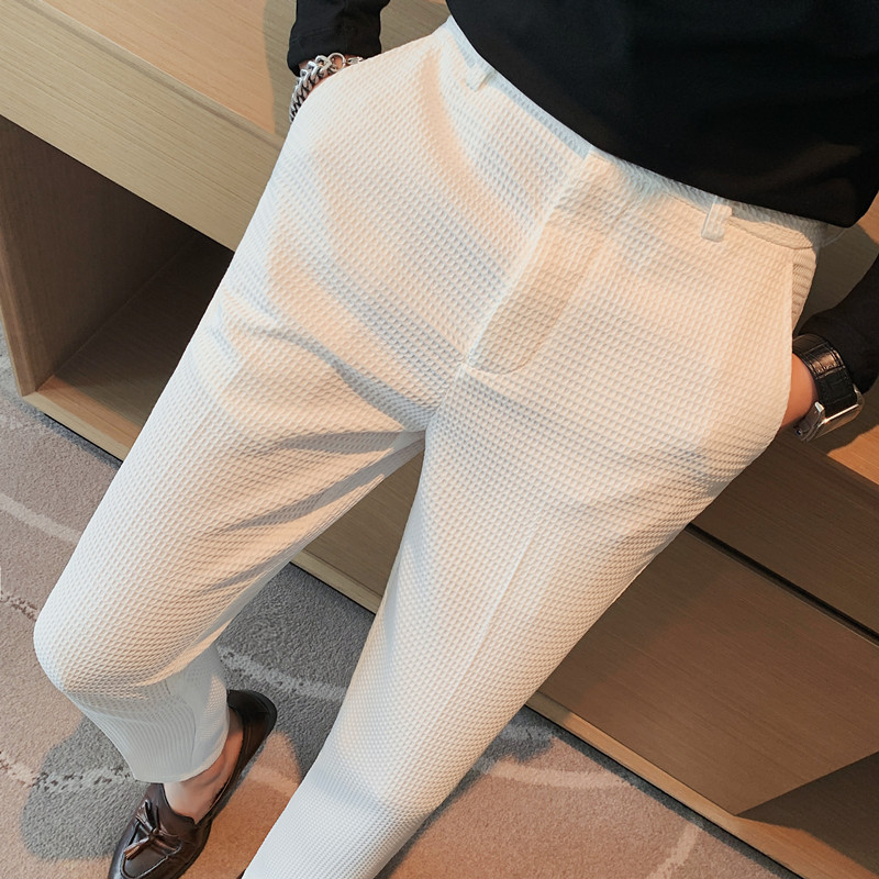 2024 Autumn New Waffle Stretch - Young Men Formal Wear 评论和价格