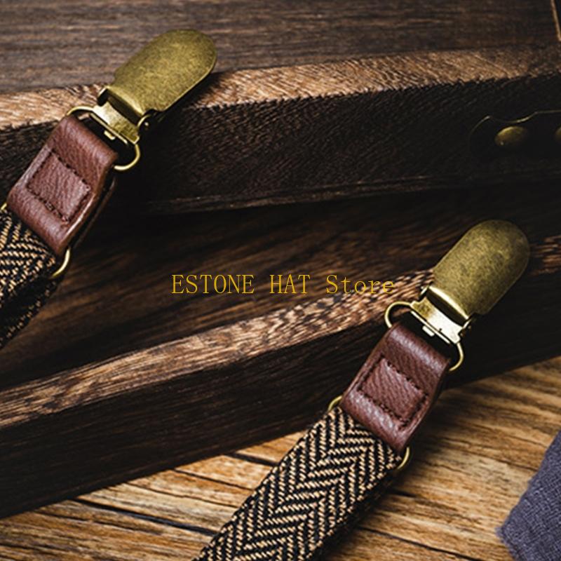 49MF 3 Clip Men Suspenders Ela - Tall Men Formal Wear 评论和价格