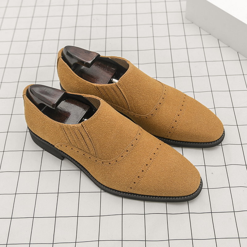Retro Men Loafers Black Yellow - Formal Wear For Men Yellow 评论和价格