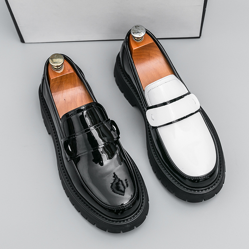 Men's Loafers British Style Bu - Large Men Formal Wear 评论和价格