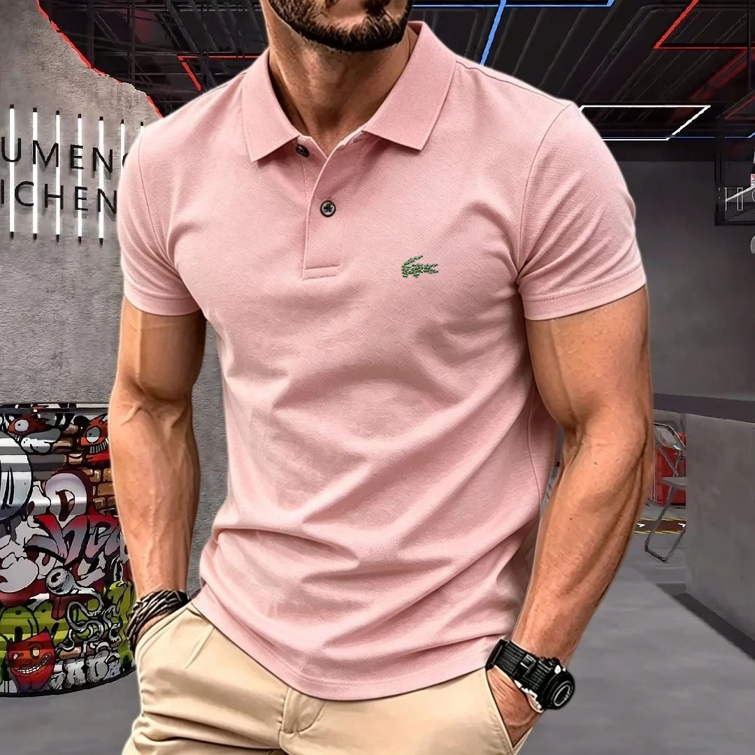 Man Short-Sleeved Polo Shirt L - Young Men Formal Wear 评论和价格