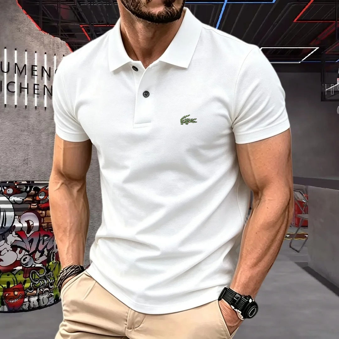 Man Short-Sleeved Polo Shirt L - Young Men Formal Wear 评论和价格