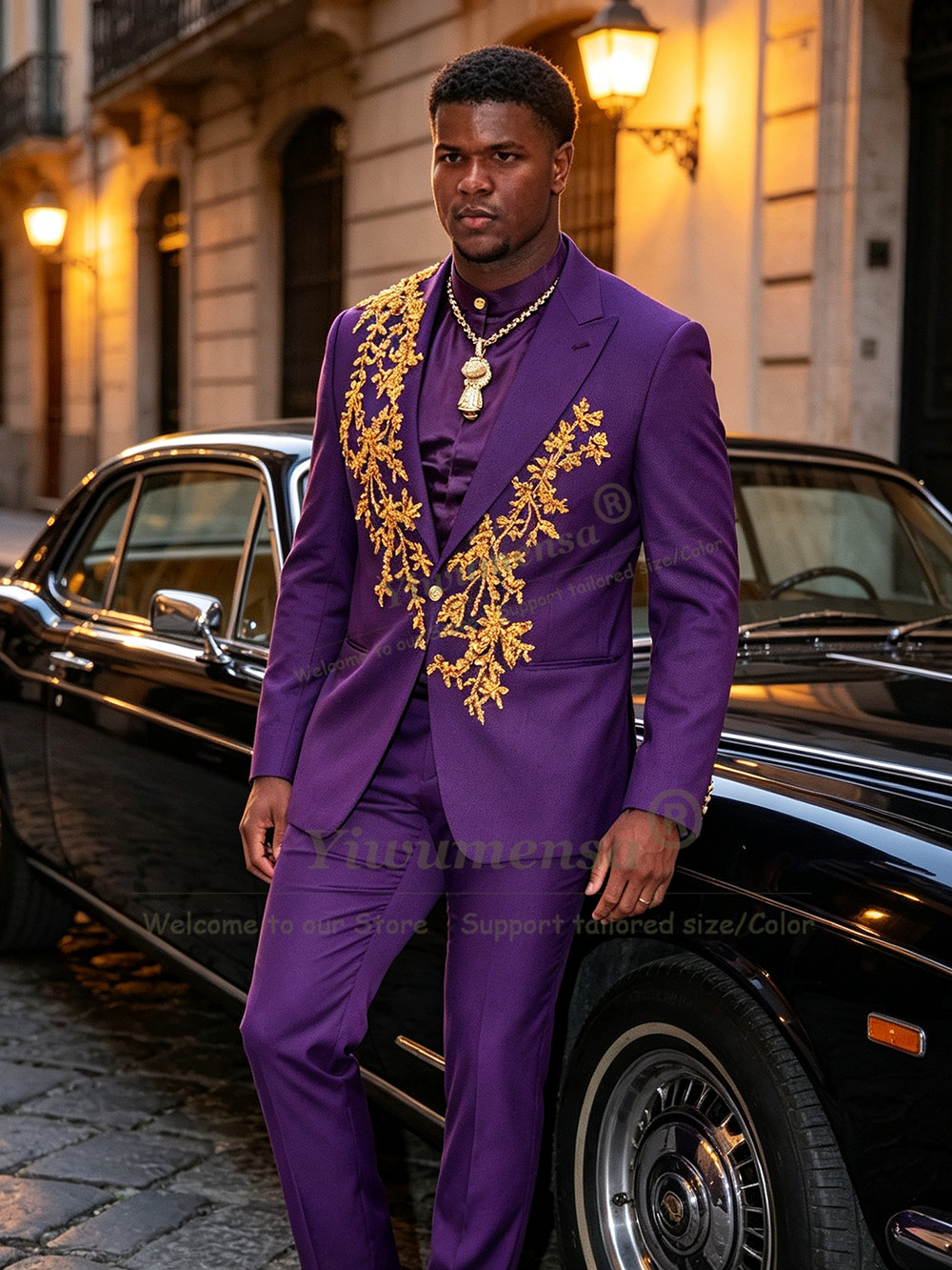Unique Design Purple Suits Men - Men Formal Wear Purple 评论和价格