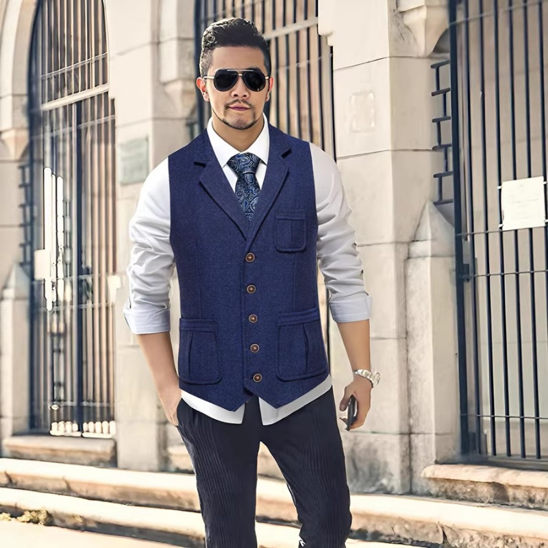 Men's Herringbone Tweed Suit V - Men'S Vintage Formal Wear 评论和价格