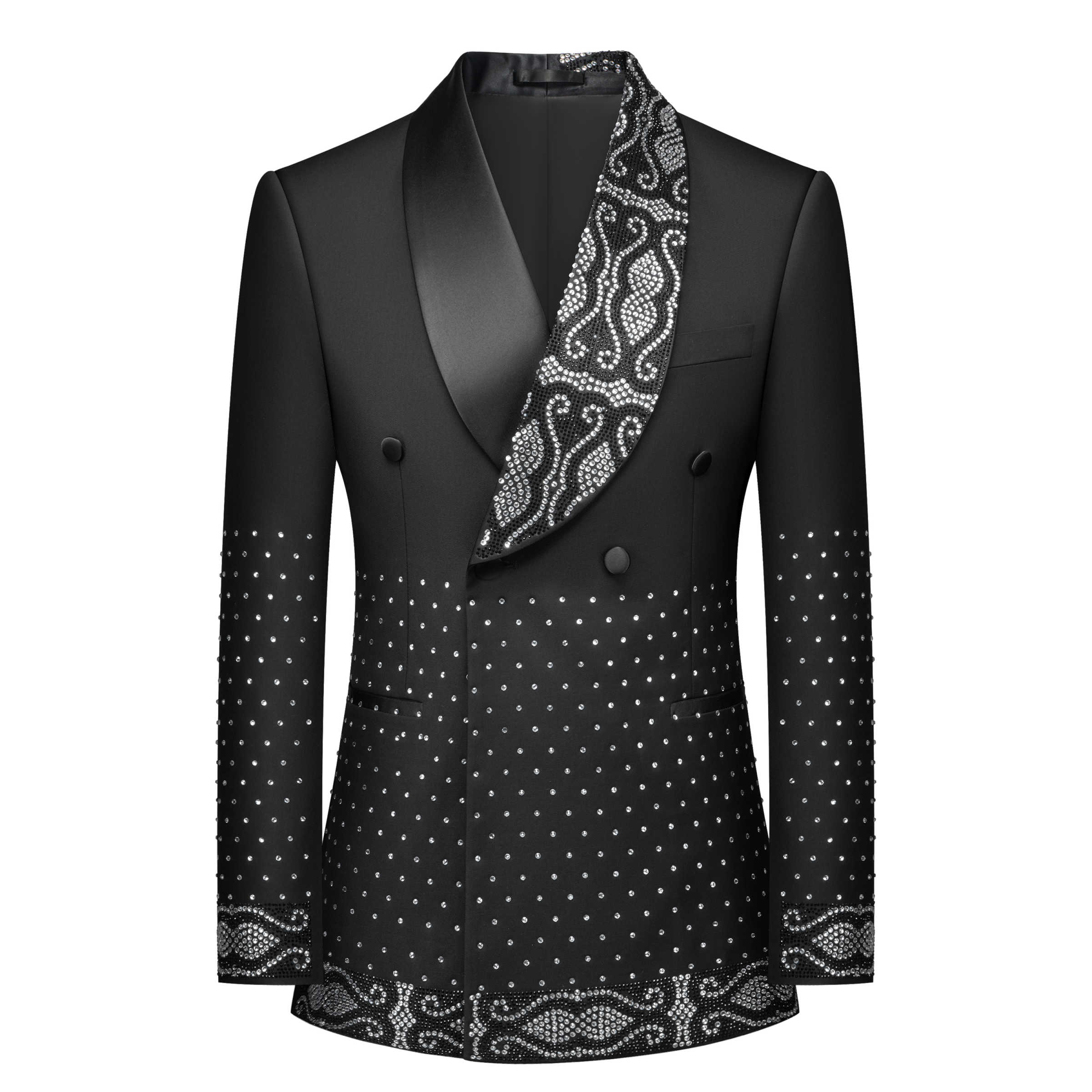 Real Picture Men Suit Crystal  - Men'S Formal Wear No Suit 评论和价格