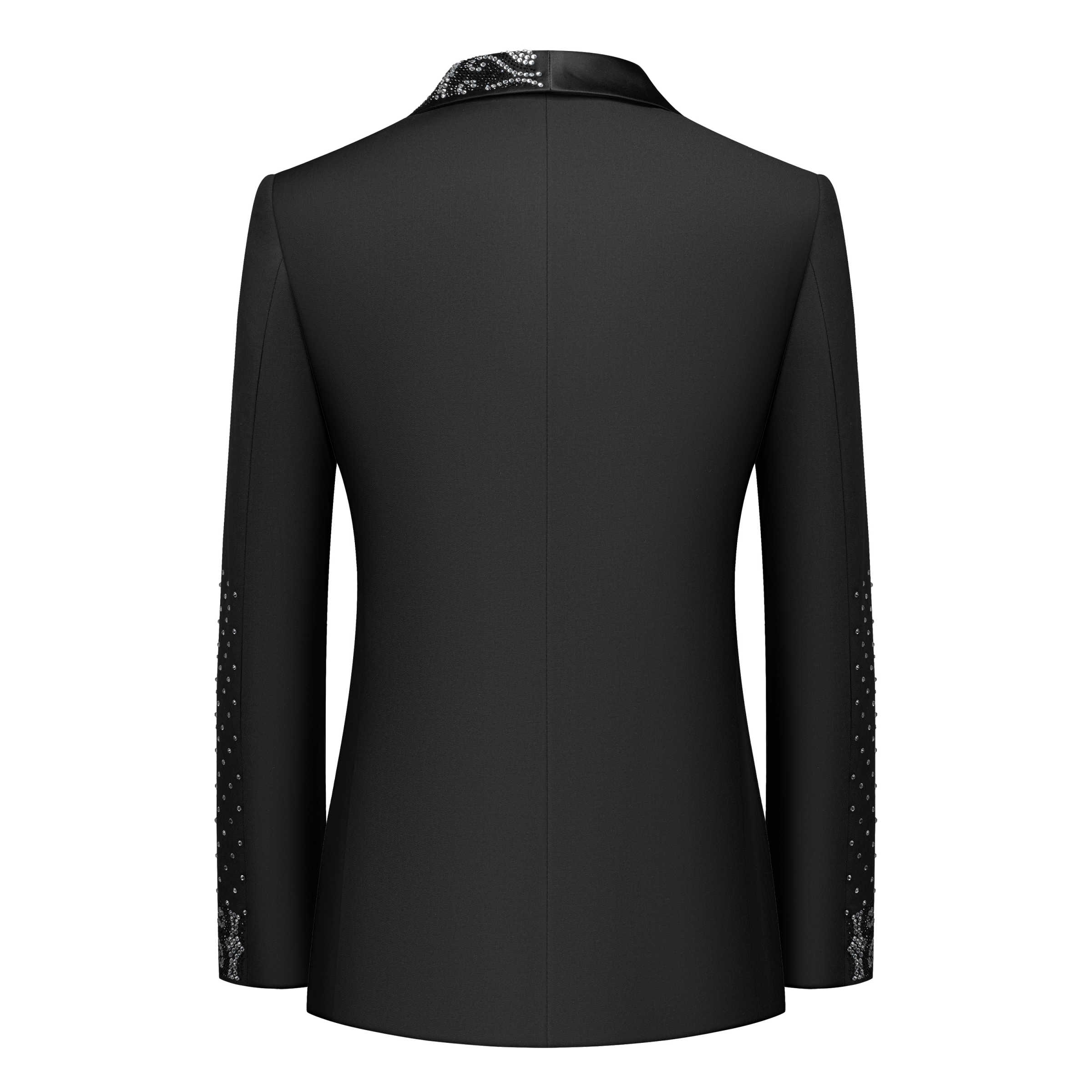 Real Picture Men Suit Crystal  - Men'S Formal Wear No Suit 评论和价格