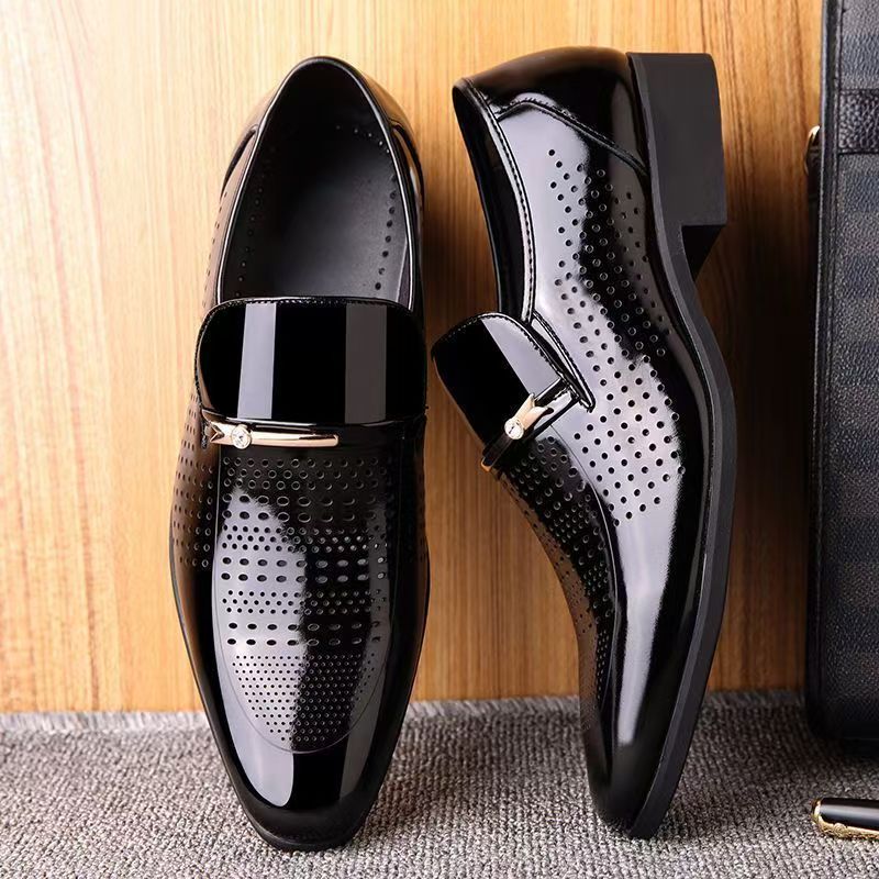 Summer New Leather Shoes Men's - Formal Men Office Wear Sandals 评论和价格