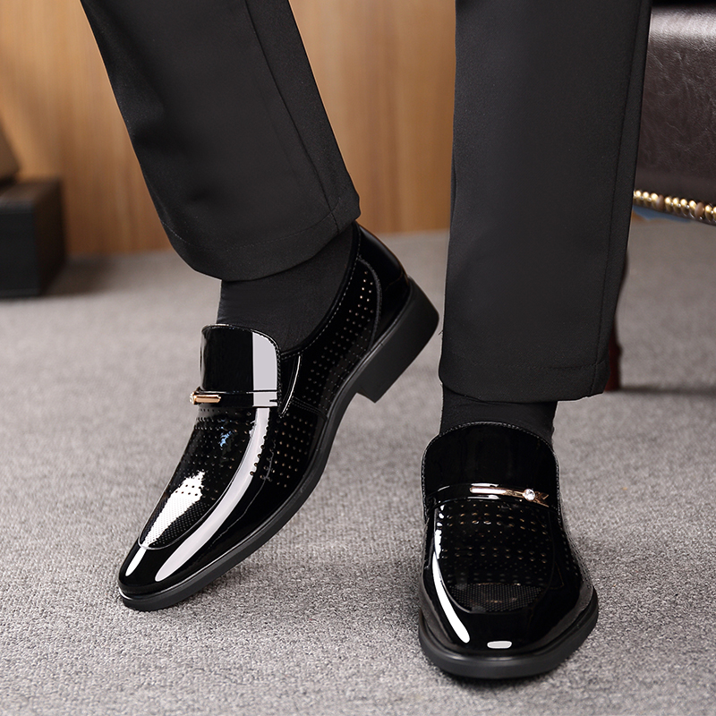 Summer New Leather Shoes Men's - Formal Men Office Wear Sandals 评论和价格