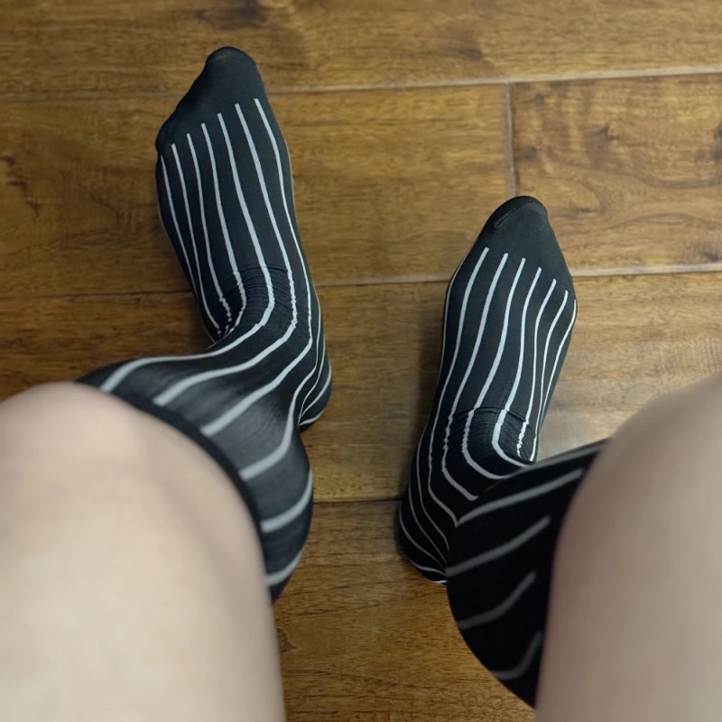 Men Striped Socks Man Ultra Th - Young Men Formal Wear 评论和价格