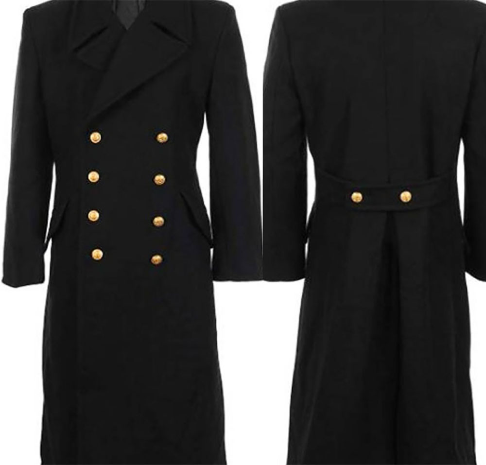 Classic Black Trench Coats For - Large Men Formal Wear 评论和价格