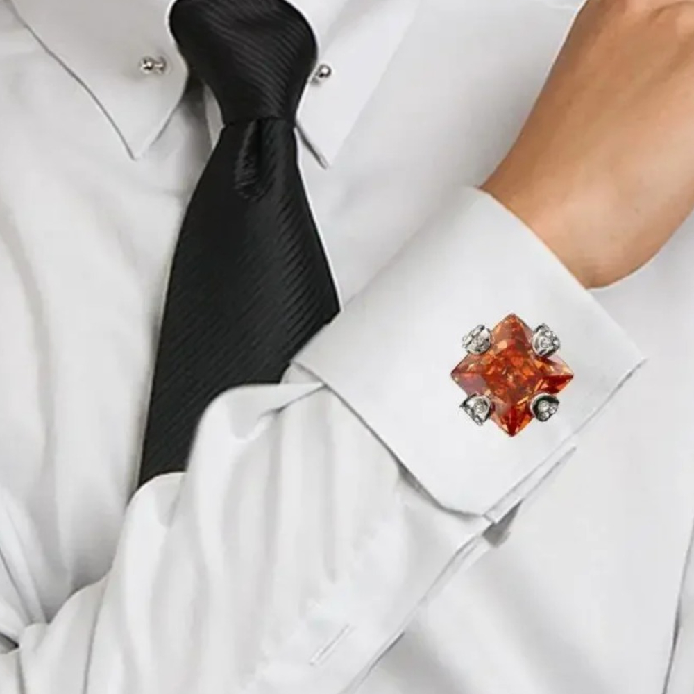 New Men's Luxury Rhinestone Cu - Men'S Formal Wear Jewelry 评论和价格