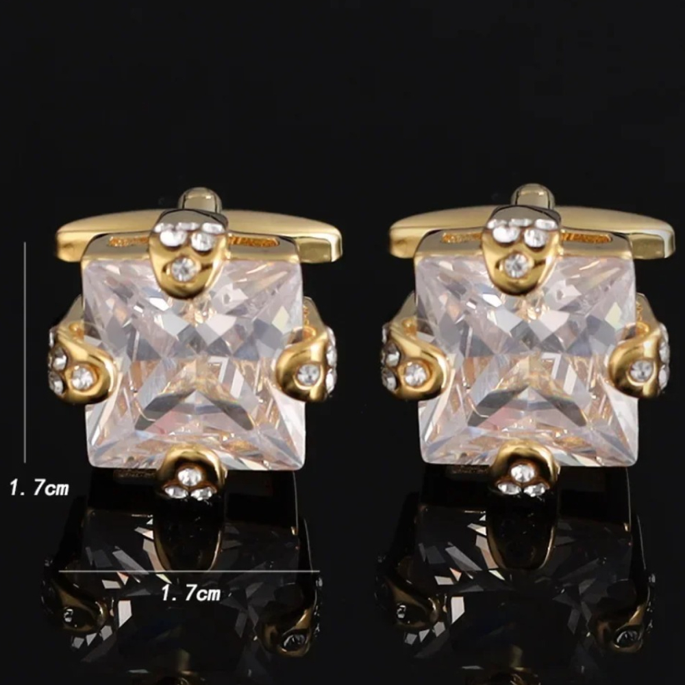 New Men's Luxury Rhinestone Cu - Men'S Formal Wear Jewelry 评论和价格