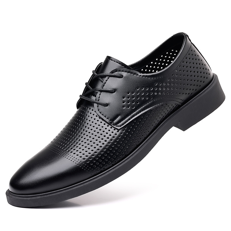 Summer New Leather Shoes Men's - Formal Men Office Wear Sandals 评论和价格