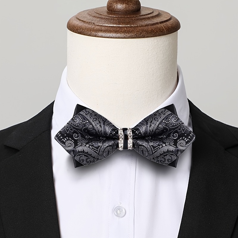 Men's Jacquard Satin Bow Tie w - Formal Wear For Men Yellow 评论和价格