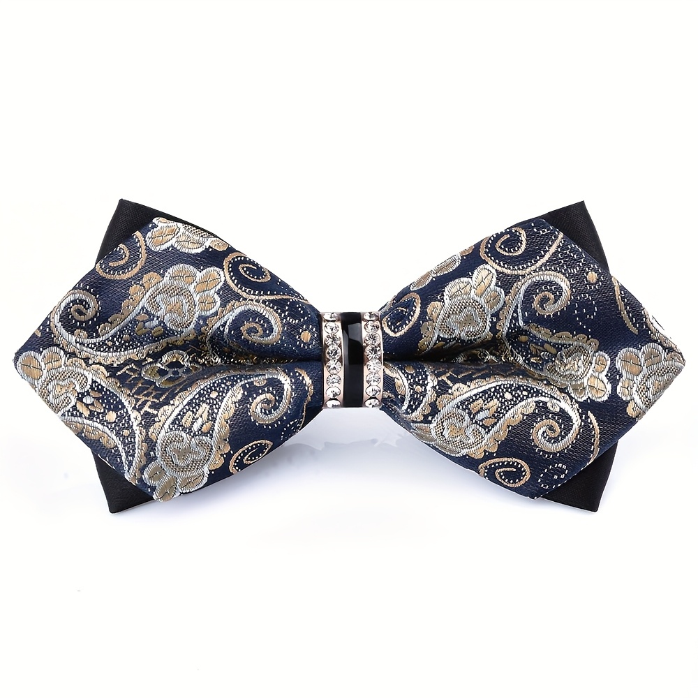 Men's Jacquard Satin Bow Tie w - Formal Wear For Men Yellow 评论和价格