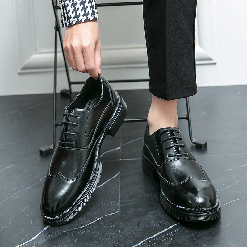 New men's leather shoes riding - Large Men Formal Wear 评论和价格