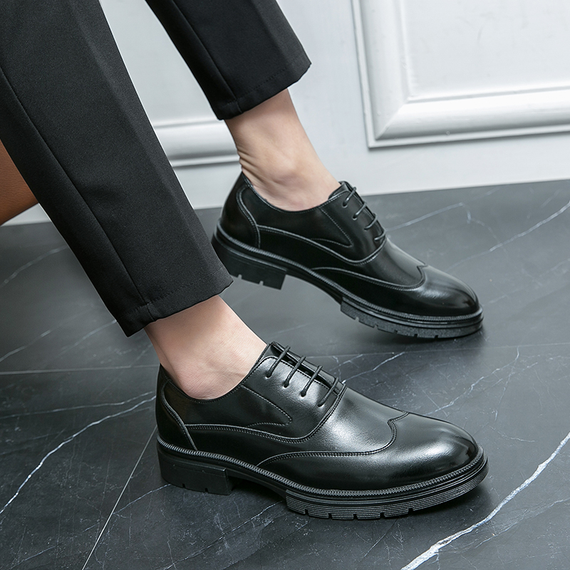 New men's leather shoes riding - Large Men Formal Wear 评论和价格