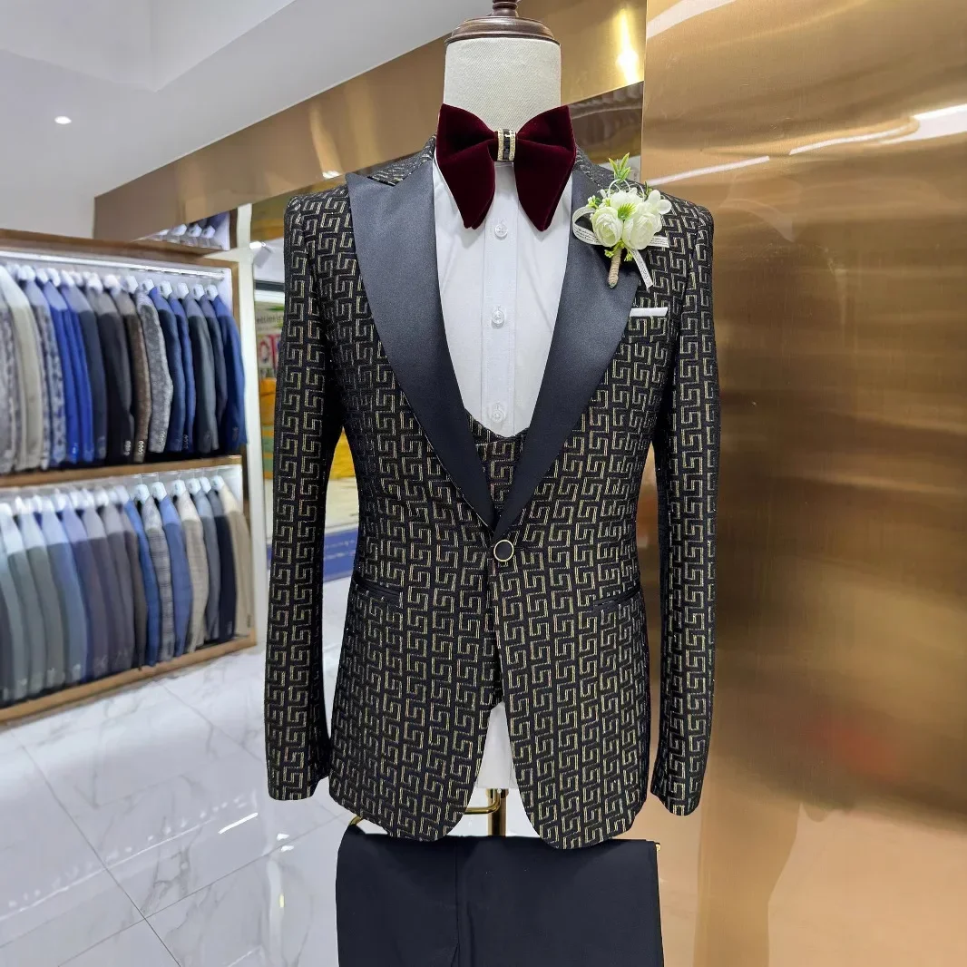 Plaid Prom Suits For Men Slim  - Men Formal Wear 2025 评论和价格