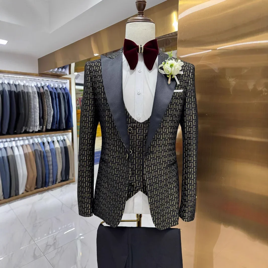 Plaid Prom Suits For Men Slim  - Men Formal Wear 2025 评论和价格