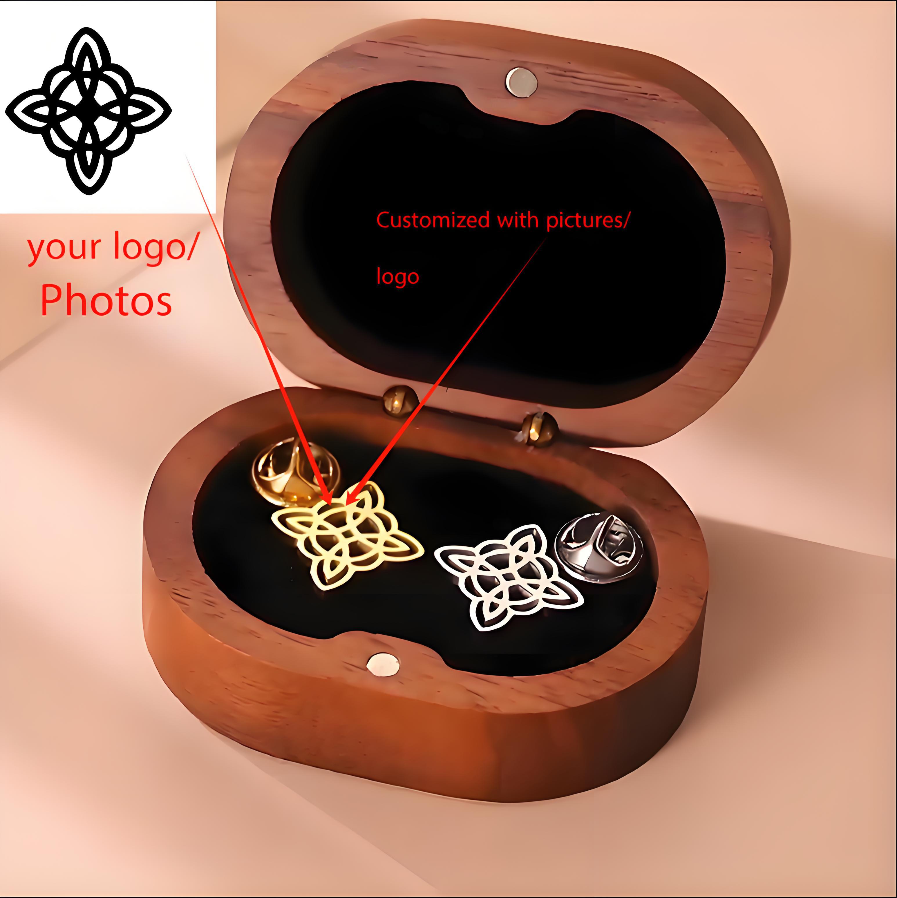 High - End Custom Logo Brooch  - Men'S Formal Wear Jewelry 评论和价格
