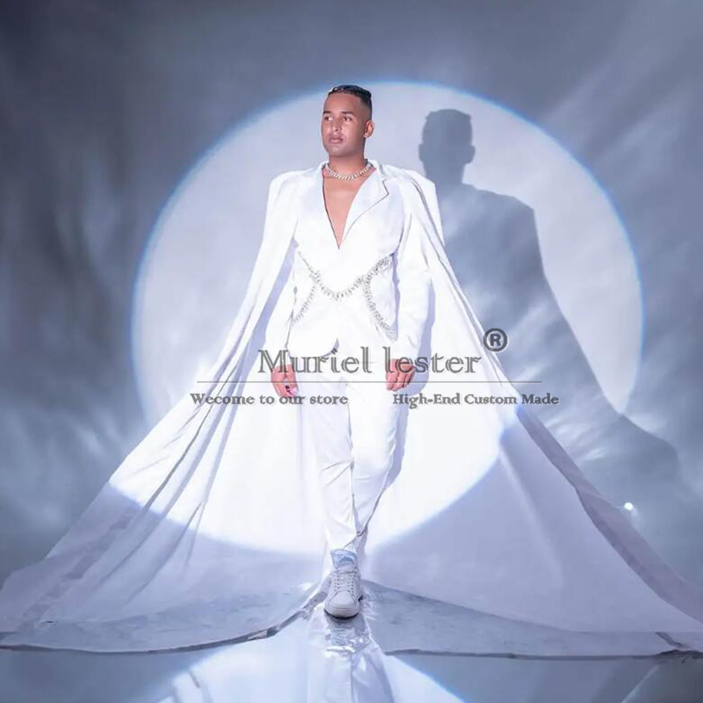 White Groom Wear Wedding Suits - Men'S Formal Wear Jewelry 评论和价格