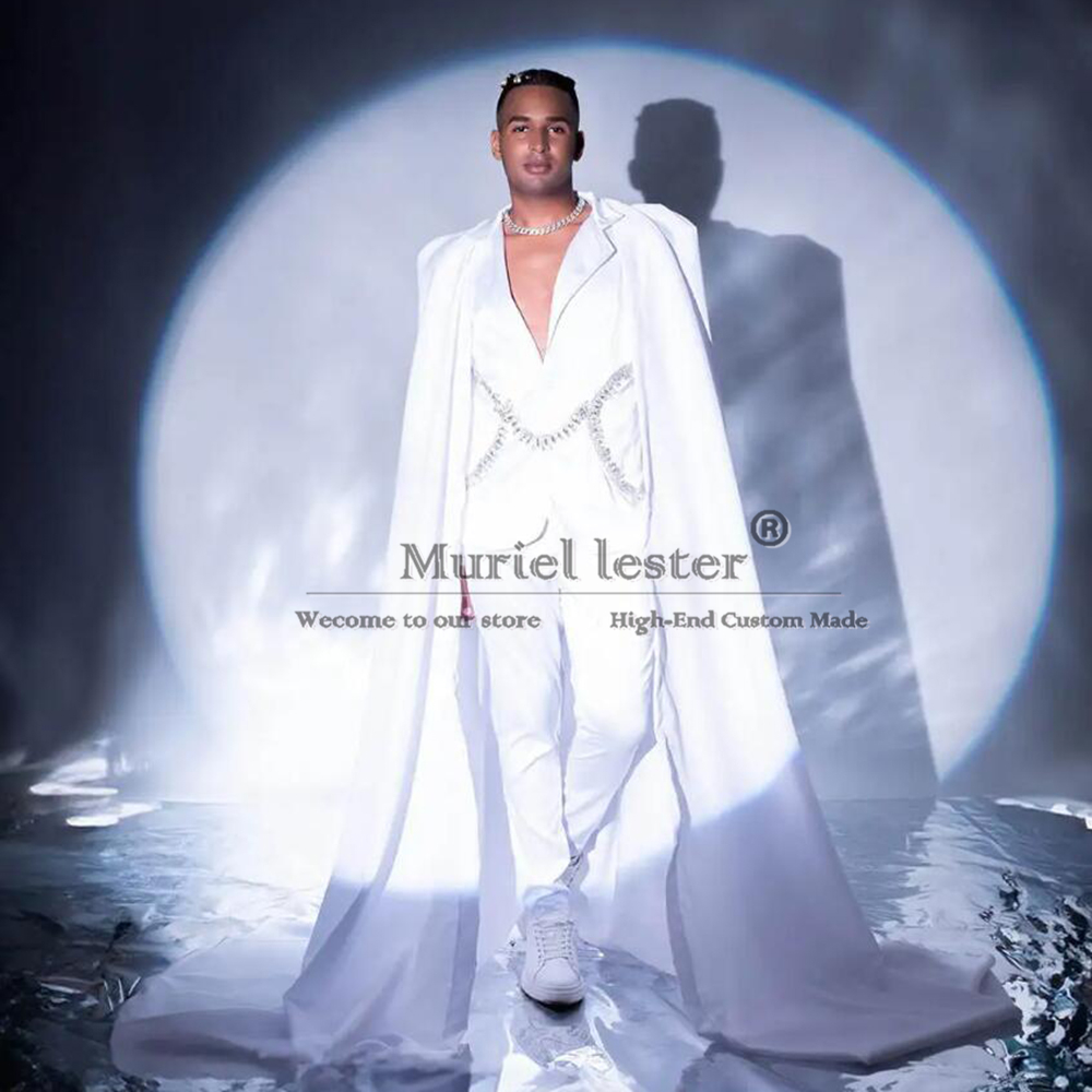 White Groom Wear Wedding Suits - Men'S Formal Wear Jewelry 评论和价格