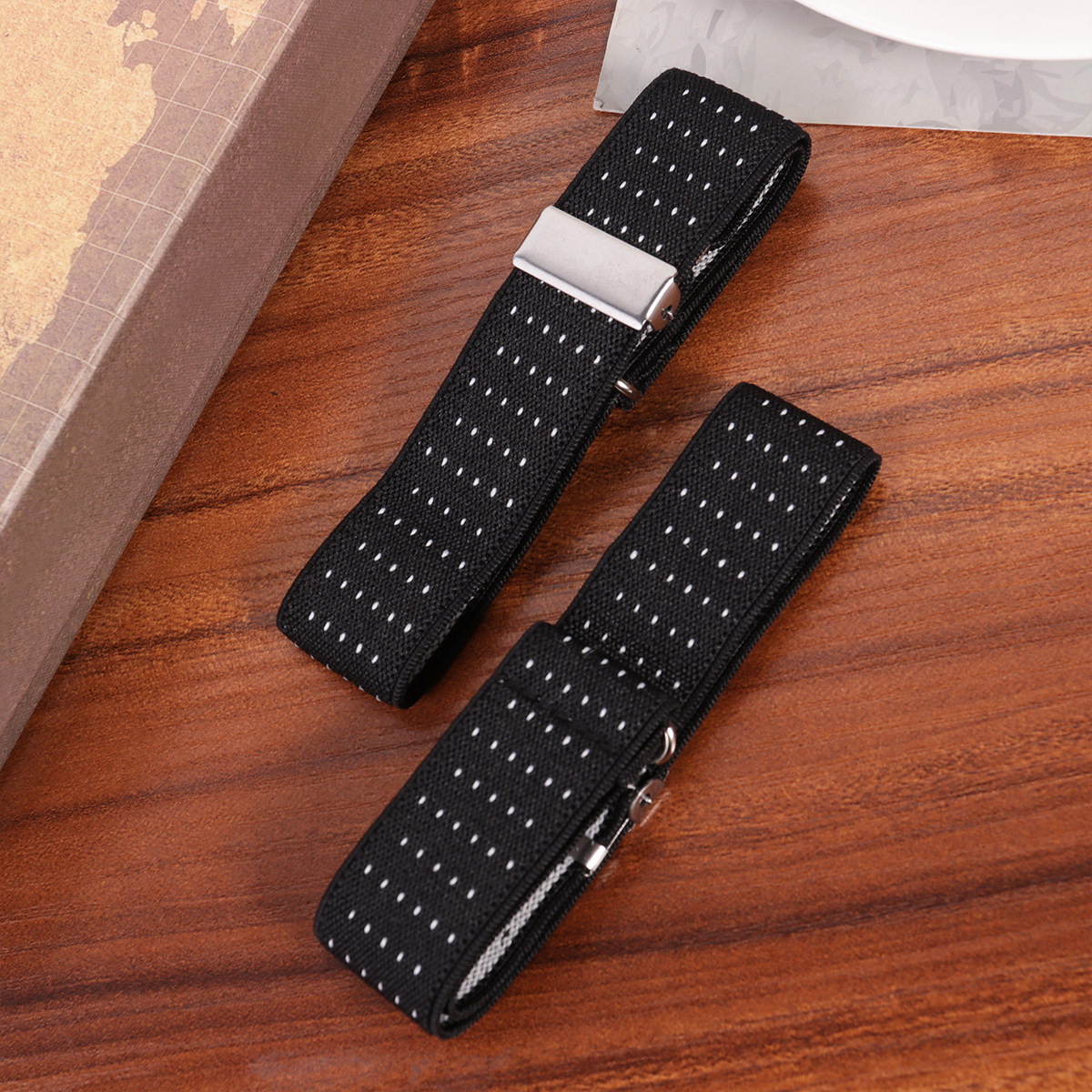 1Pair Anti Slip Shirt Armband  - Men'S Formal Wear For Office 评论和价格