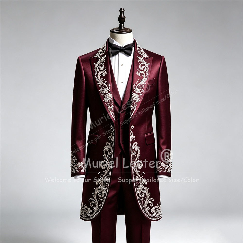 Luxury Man Wedding Tuxedo Suit - Men'S Formal Wear Attire 评论和价格